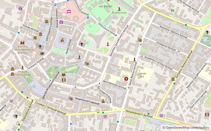 Hrushevsky Street location map