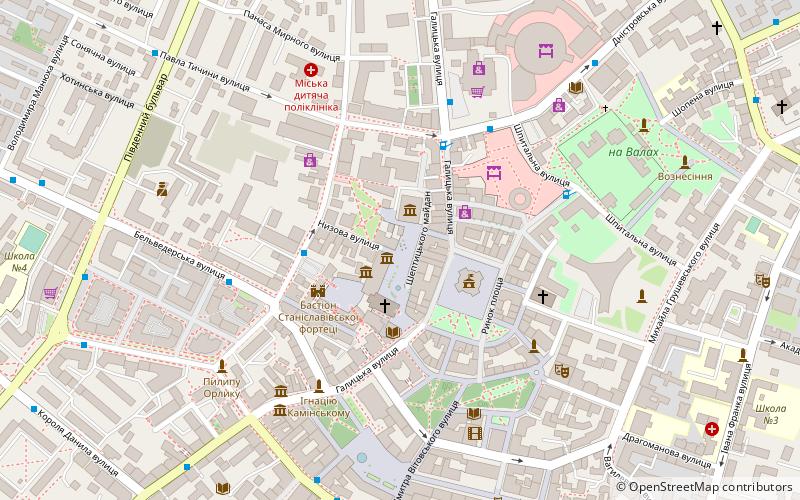 Sheptytsky Square location map