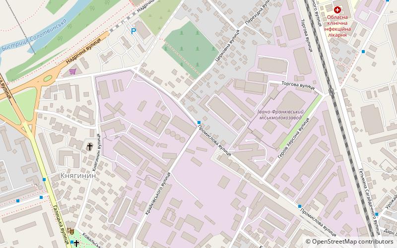 kniahynyn iwano frankiwsk location map