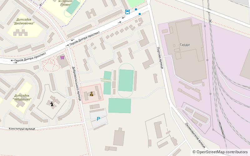 Stadion Junist w Horiszni Pławni location map