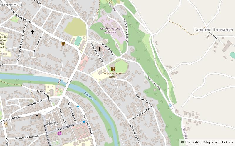 Cortkivskij zamok location map