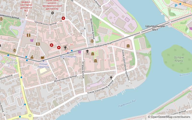 Oblasnij kraeznavcij muzej location map