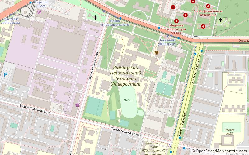 Universidad Técnica Nacional de Vínnytsia location map