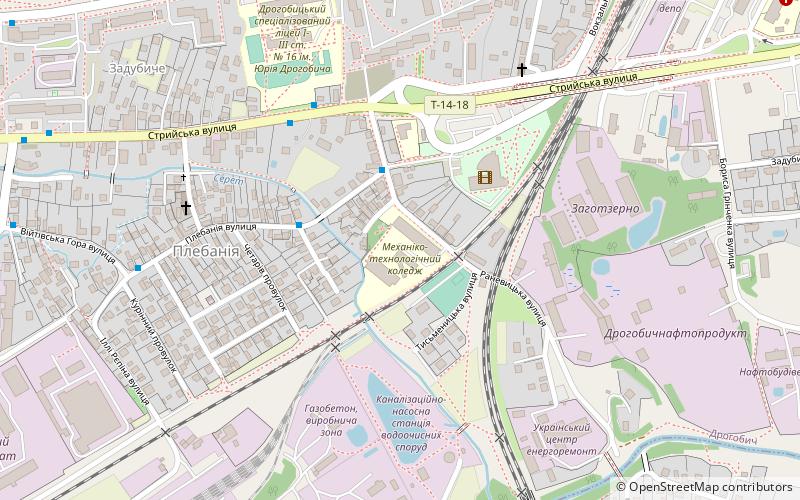 drohobych mechanical technological college drohobytch location map