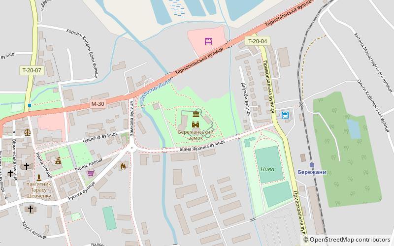 Zamek w Brzeżanach location map