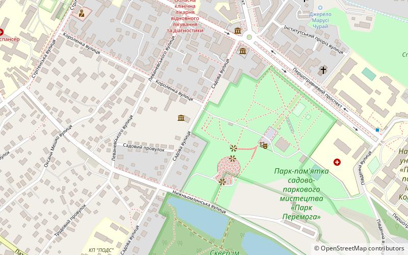 Korolenko Museum location map