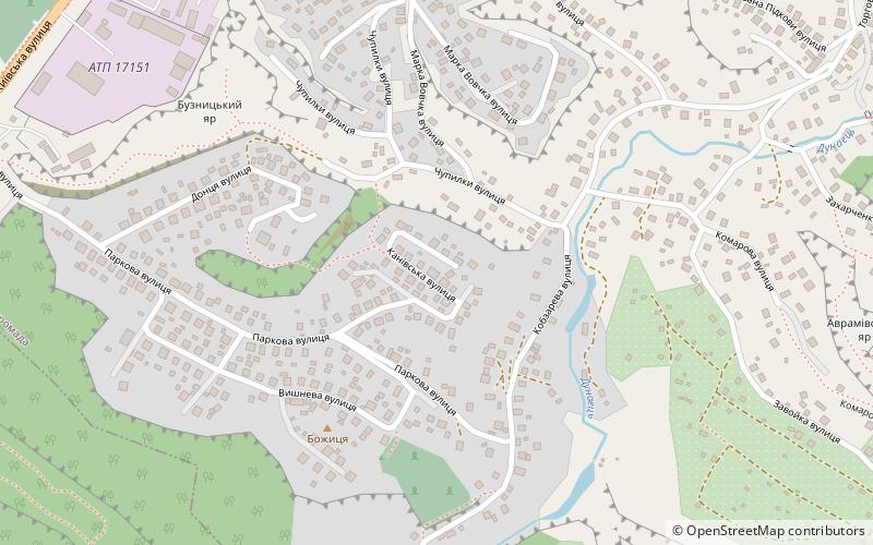 Kaniv Nature Reserve location map