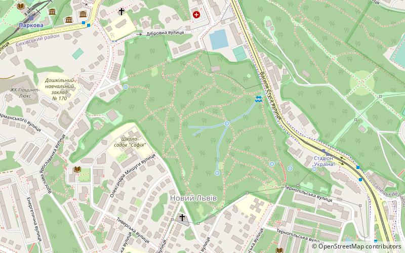 Zalizni Vody Park location map