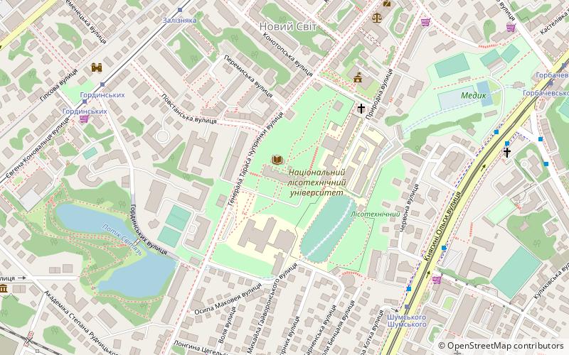 Narodowy Uniwersytet Leśnictwa Ukrainy location map