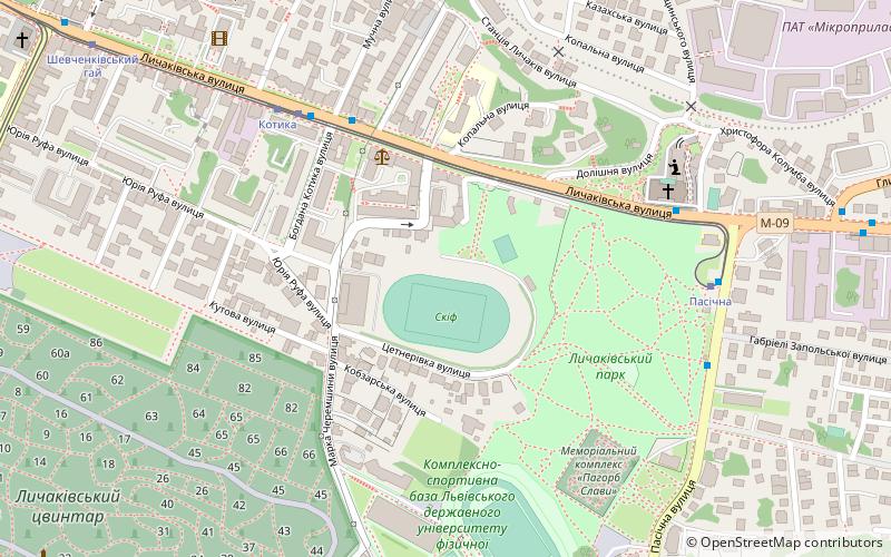 Stadion Skif location map