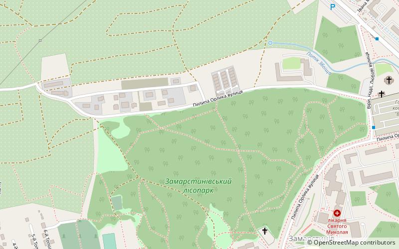 Zamarstynivs'kyi Forest Park location map