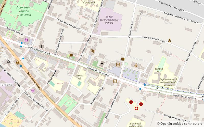 kostol svatoi varvari berdyczow location map
