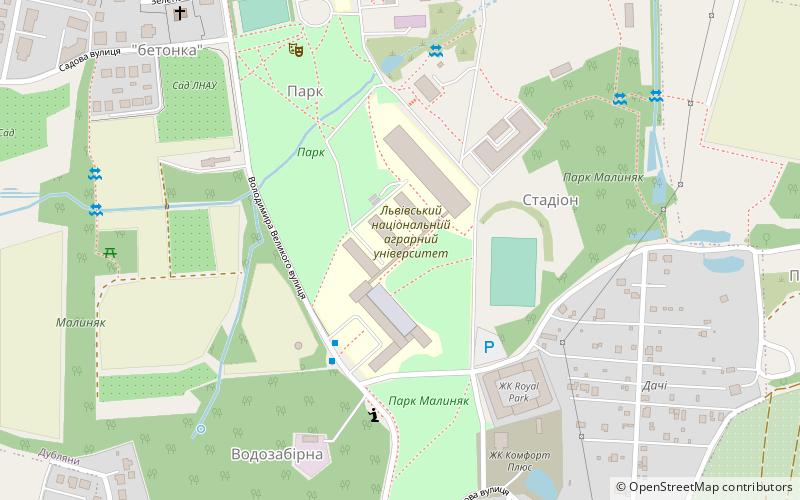 Lviv National Agrarian University location map