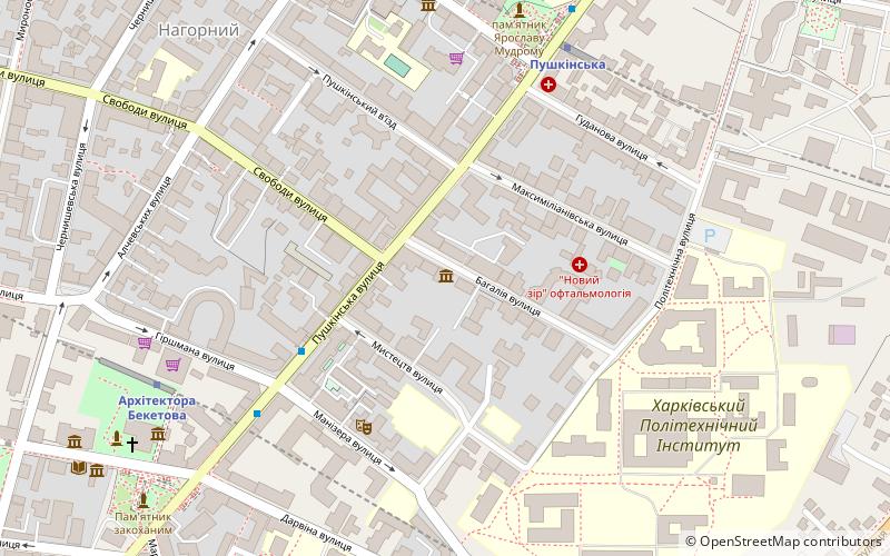 literature museum kharkiv location map