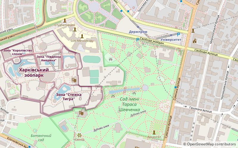 Charkiw-Observatorium location map