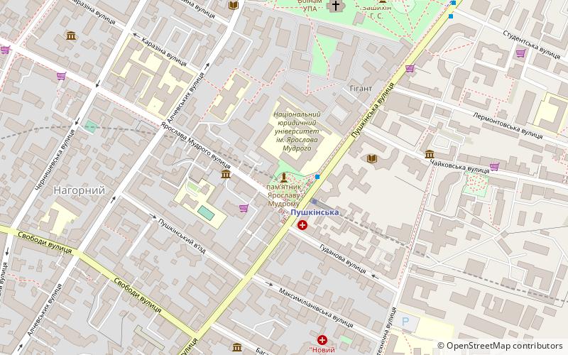 yaroslav mudryi national law university jarkov location map
