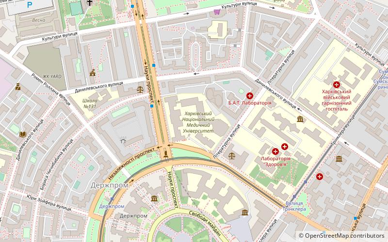 Université nationale de médecine de Kharkiv location map