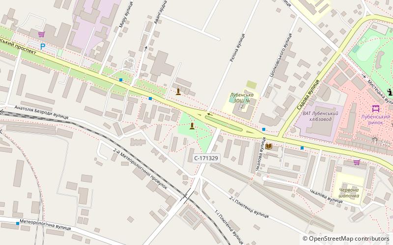 Shevchenko Square location map