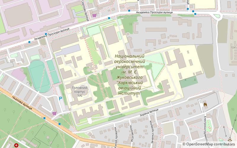 Nationale Mykola-Schukowskyj-Universität für Luft- und Raumfahrt location map