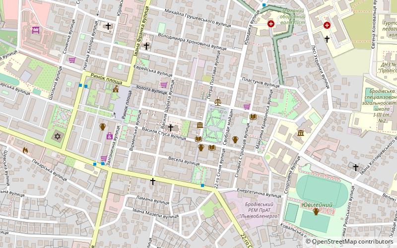 Brody Museum of History and District Ethnography location map