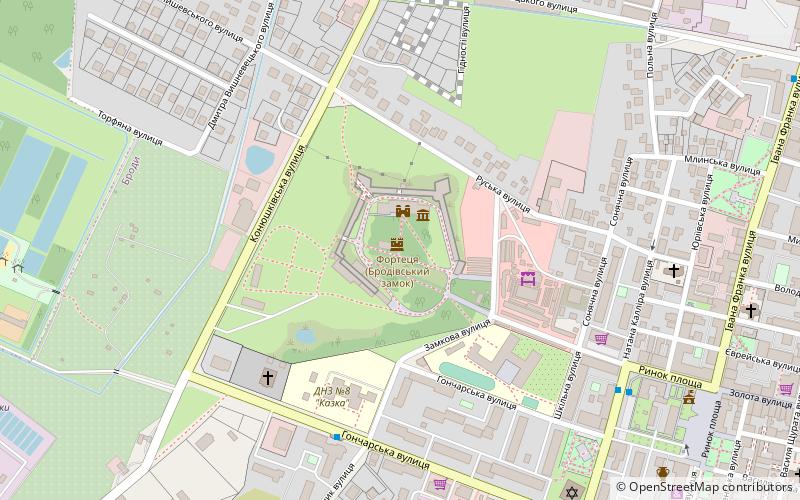 Zamek w Brodach location map