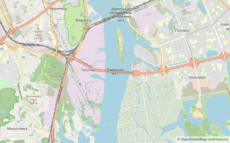Pivdennyi Bridge location map