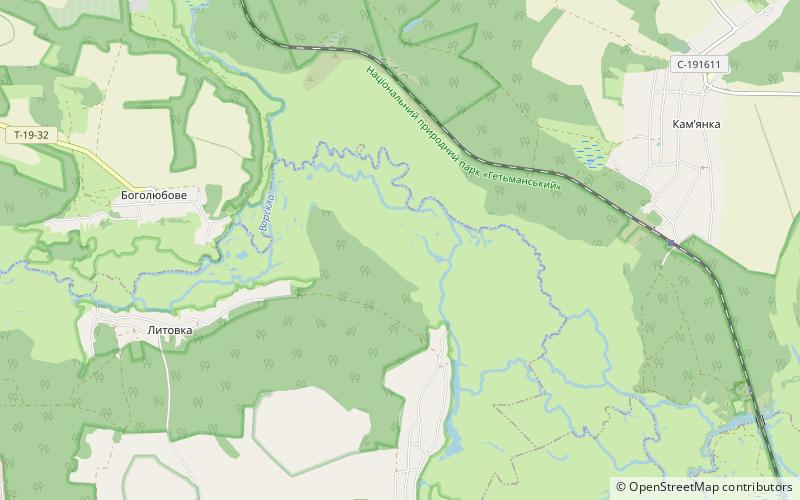 Parque natural nacional de Hetman location map