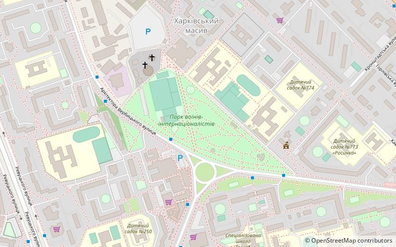 Park voiniv-internacionalistiv location map