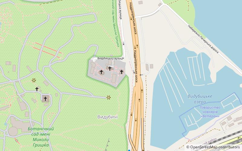 vydubychi kiew location map