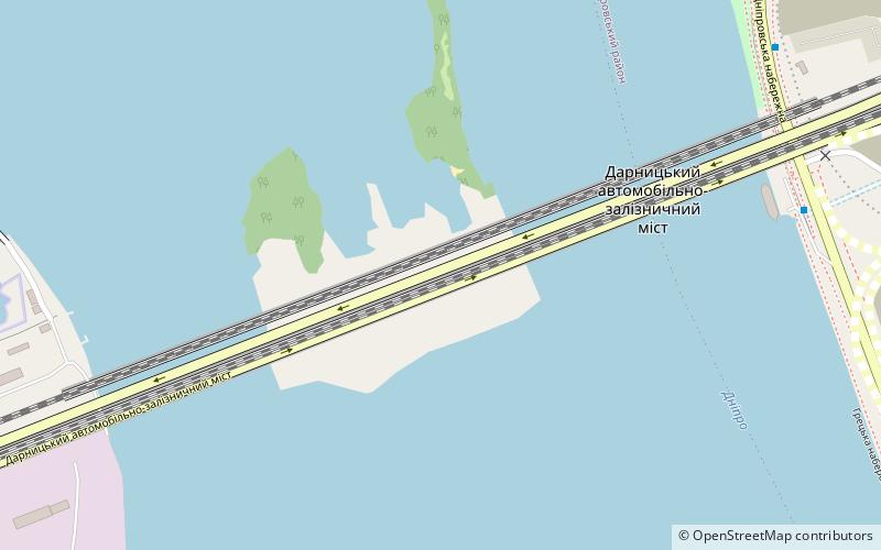 New Darnytskyi Bridge location map