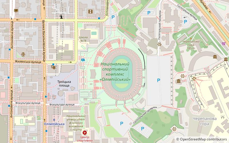 Olympiastadion Kiew location map