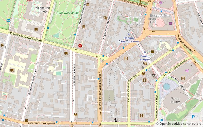 Lva Tolstoho Square location map