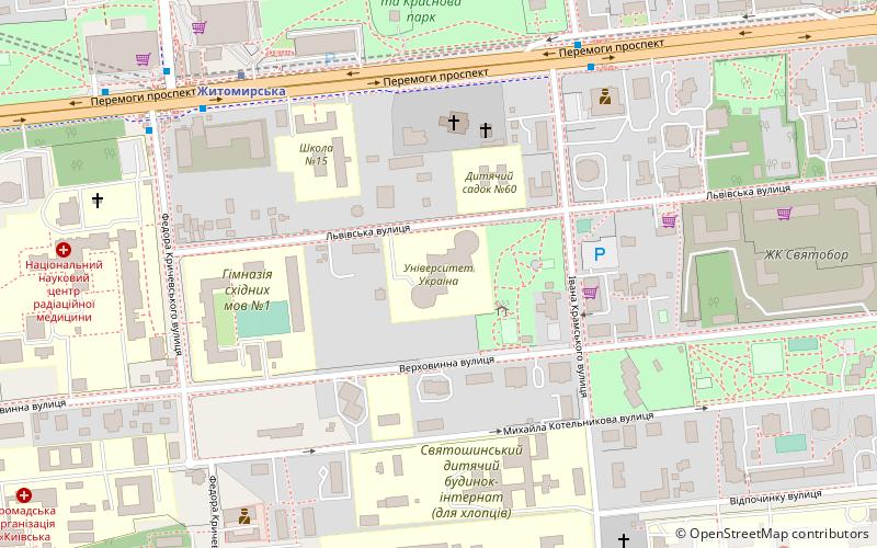 open international university of human development ukraine location map