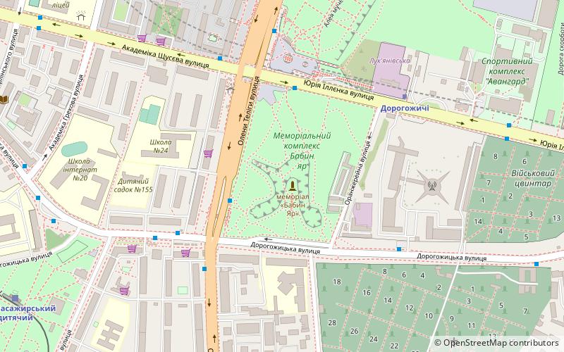 babi yar holocaust memorial center kiev location map