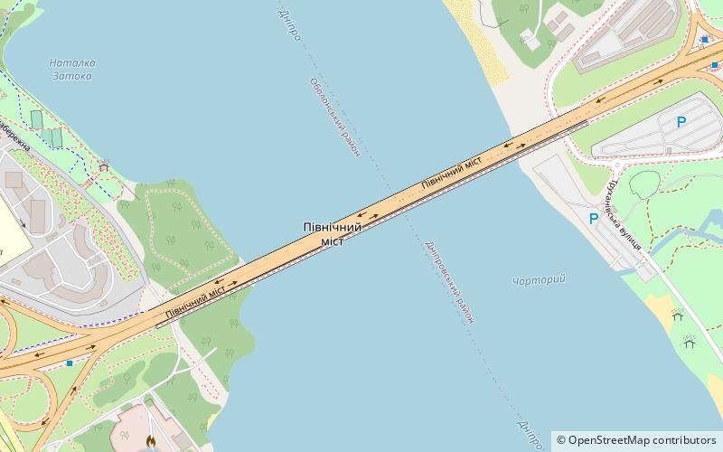 bridges in kyiv kiew location map