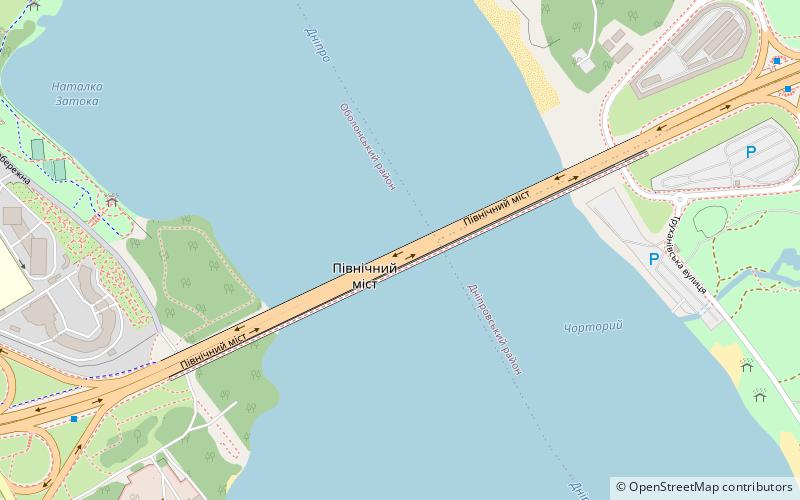 Moskovskyi Bridge location map