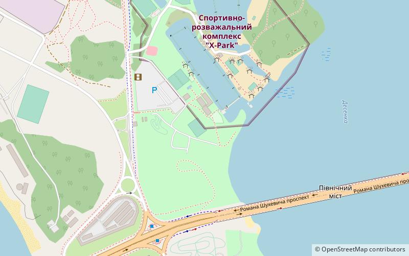 Ekstrim-park X-Park location map