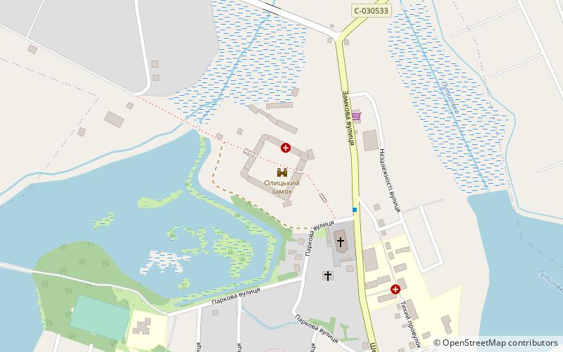 Olyka Castle location map