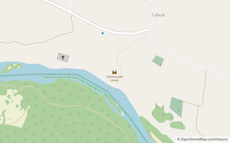 Gubkivskij zamok location map