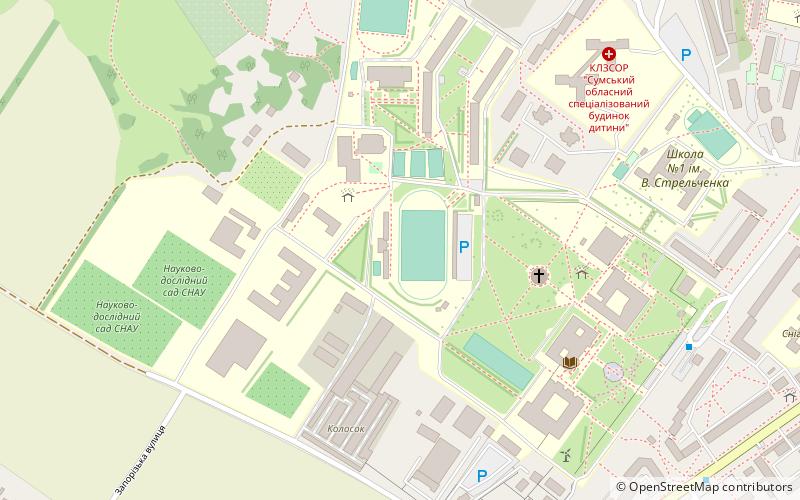 Sumy National Agrarian University location map