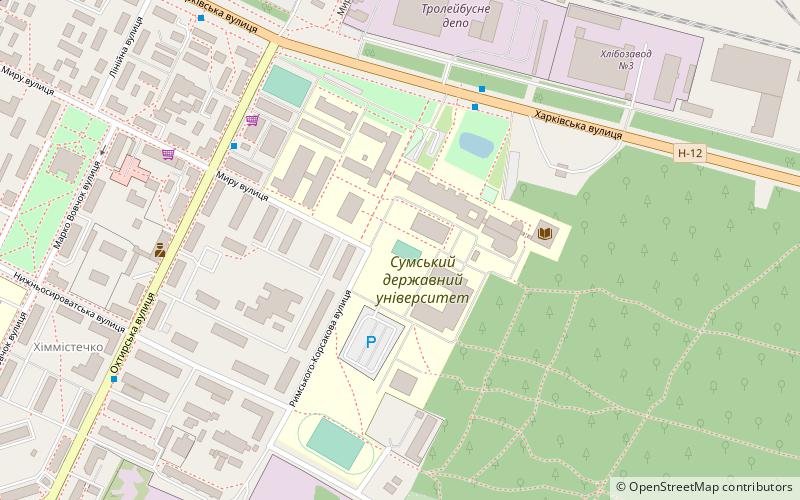 universite detat de soumy location map
