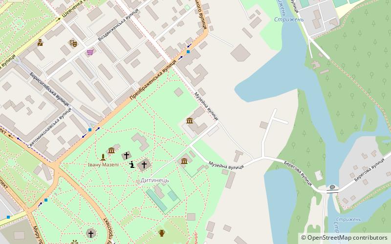 hudoznij muzej chernihiv location map