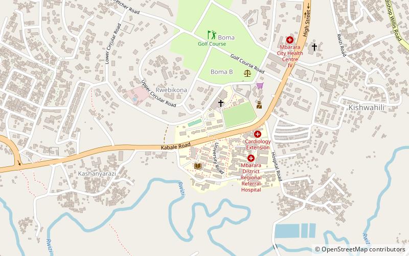 Université des sciences et technologies de Mbarara location map