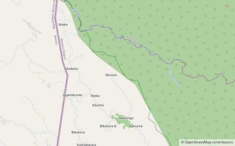 Bosque impenetrable Bwindi location map