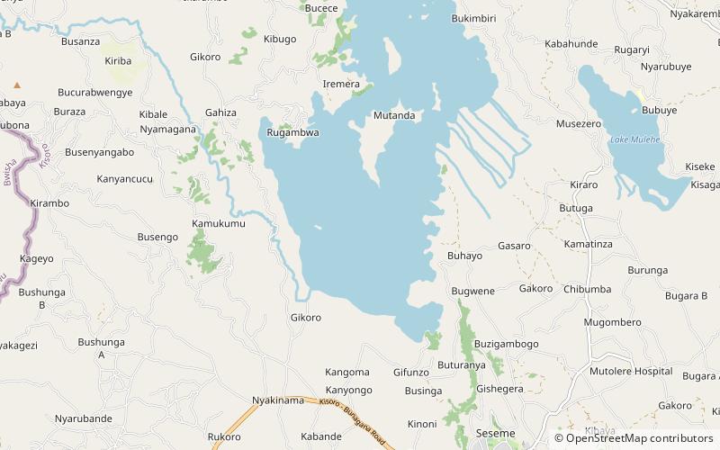 Lake Mutanda location map