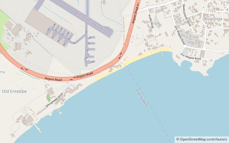 lido beach entebbe location map