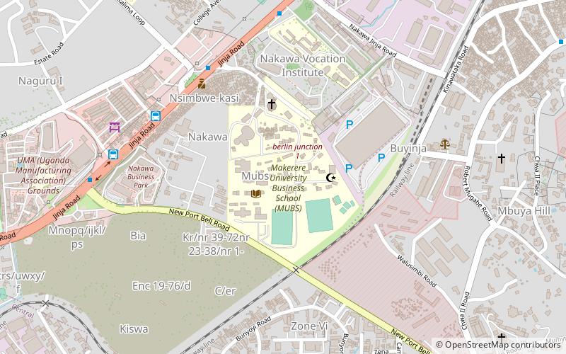 MUBS Dining location map