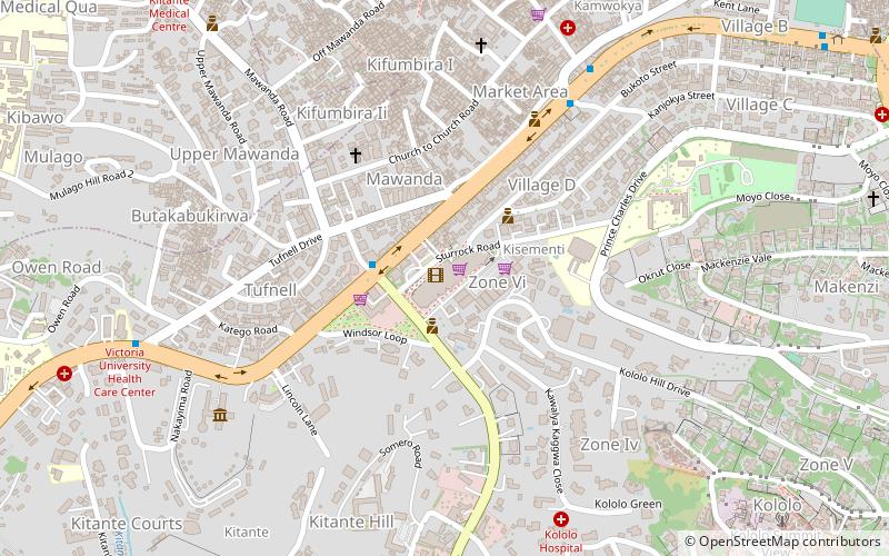 acacia mall kampala location map