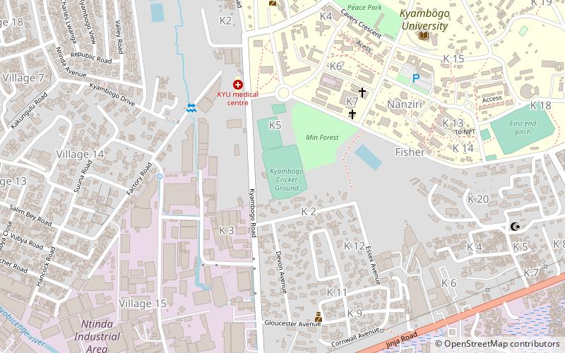 kyambogo cricket oval location map
