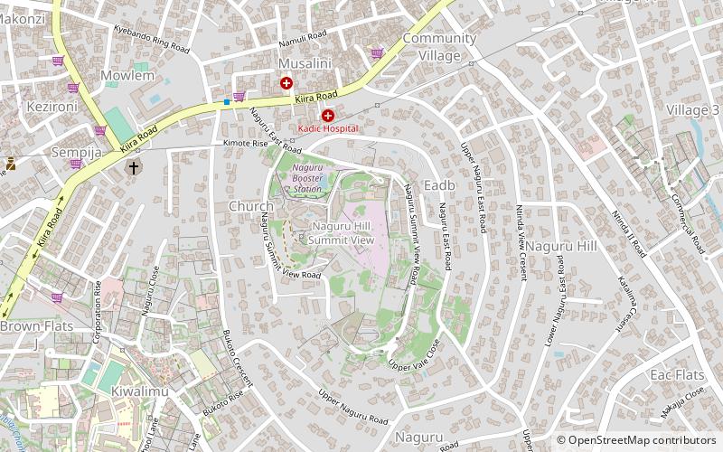 naguru kampala location map
